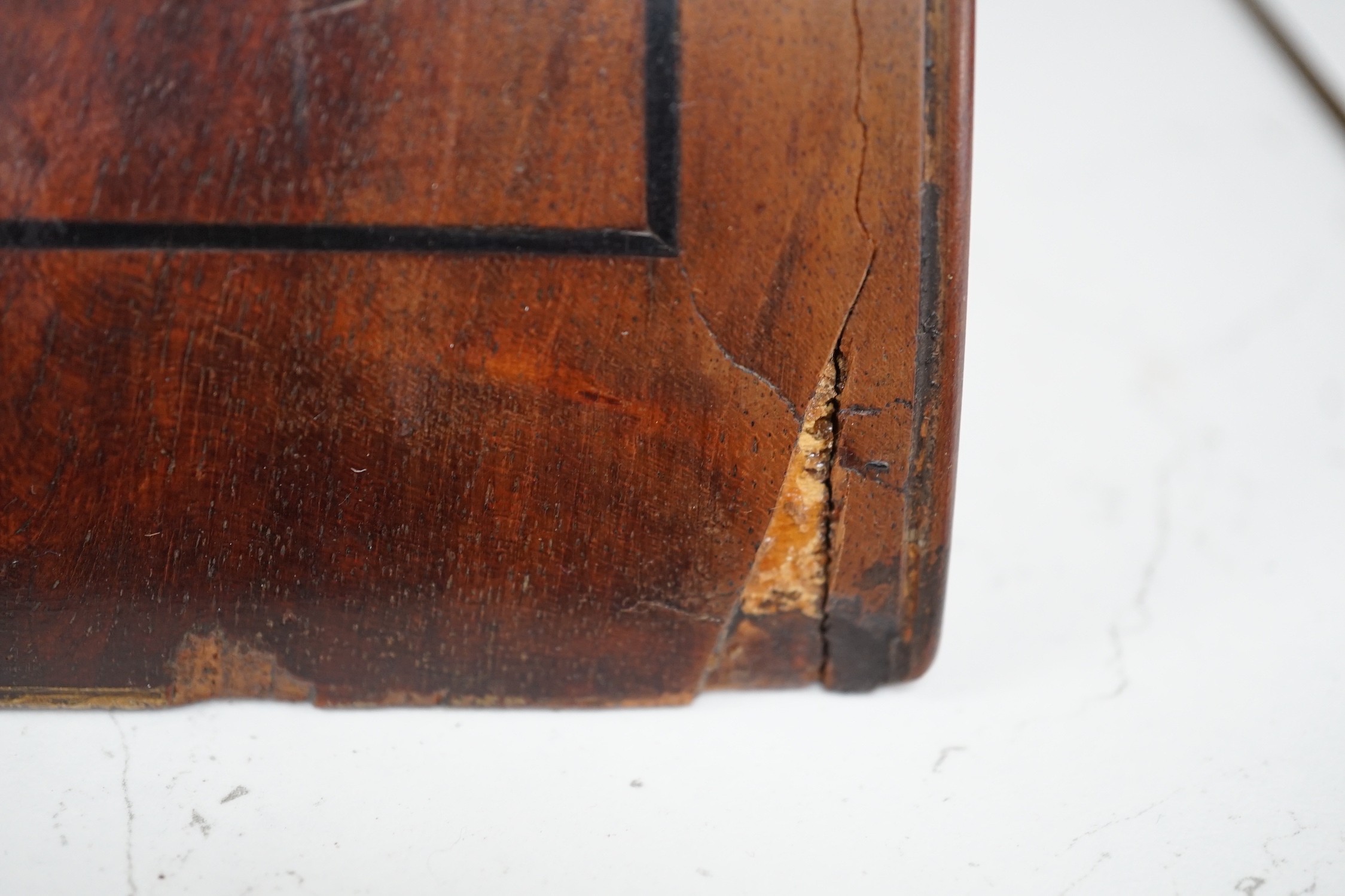 A 19th century single fusee mahogany wall clock, 60cms high